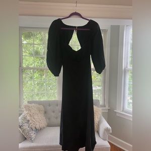 Free People midi dress size medium with button back detail